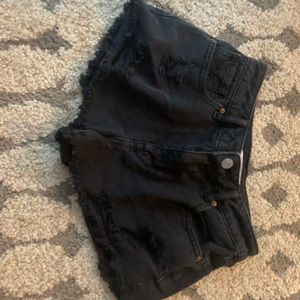 PacSun dark wash High rise Jean shorts